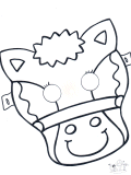 Horse mask (funnycoloring.com)
